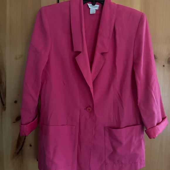 Vintage Carriage Court Blazer Jacket pink size 6 - Picture 4 of 4
